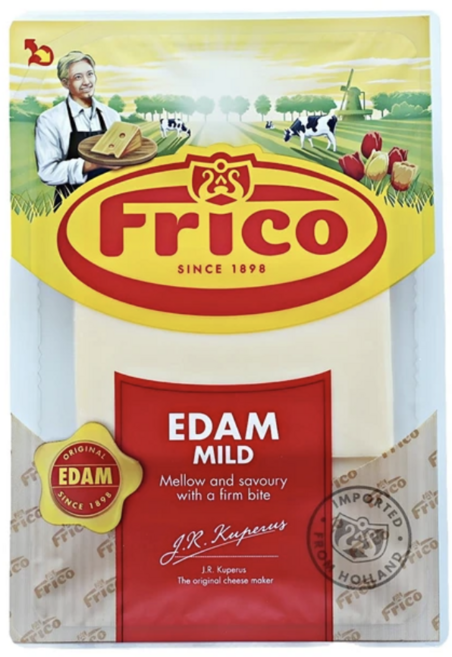 네덜란드 프리코 Frico 에담 슬라이스 150g 진공포장 담백한맛 총 900g, 1세트