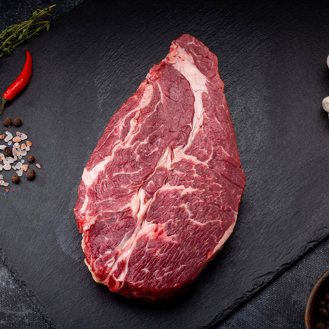 소고기 목심. 미국산. CHOICE 등급. 냉동. CHUCK ROLL. BLACK ANGUS. USA., 1개, 1kg