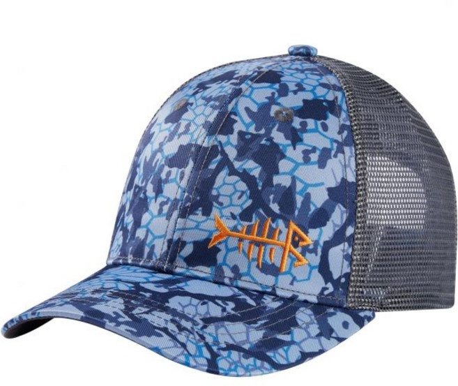 BASSDASH 알티메이트 낚시 모자 메쉬 백 남성용 여성 조절식 야구 트럭 운전사 캡, One Size, Blue Scales, 1개