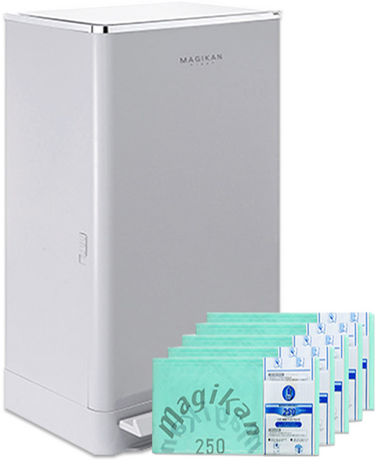 매직캔 크롬히포 21L/27L+리필6개(기본포함) MH250/MH280 신제품 더블락시스템, 03_21L그레이+리필6개 (MH250GCR), 21L+리필6개(기본포함)