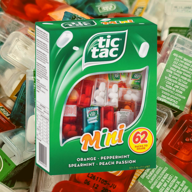 TIC TAC 틱택 미니 캔디 62개입, 1세트, 210g