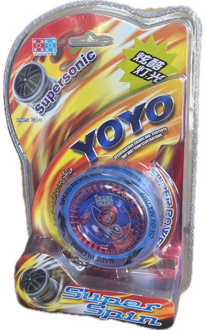 SAM toys 玩具先生 軸承式合金發光溜溜球, 藍色, 1