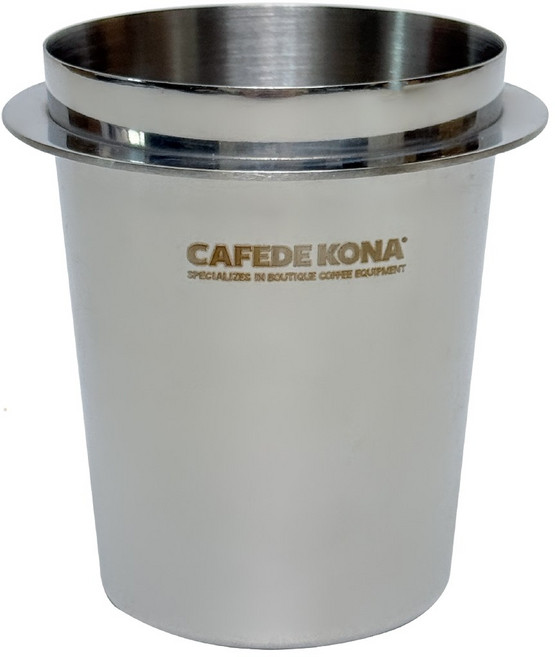CAFEDE KONA 咖啡接粉杯 120ml 56mm, 不鏽鋼, 1個