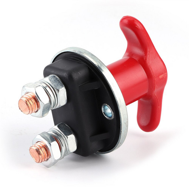 데일리쇼핑 차량용 고용량 배터리 전원차단기 250A 12V-24V 배터리온오프 킬스위치 차단장치 밧데리 방전방지 방전예방, 1개, 250L