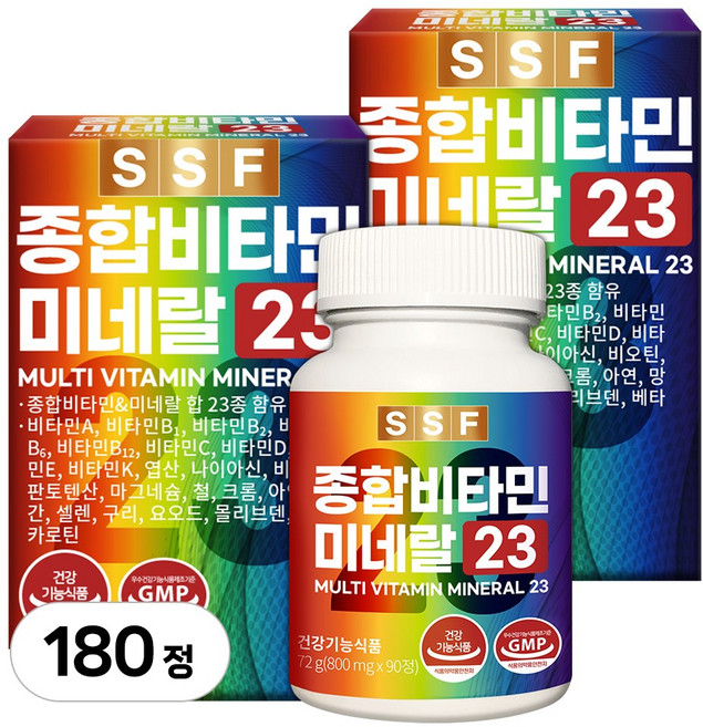 순수식품 종합 멀티 비타민 미네랄, 90정, 2개