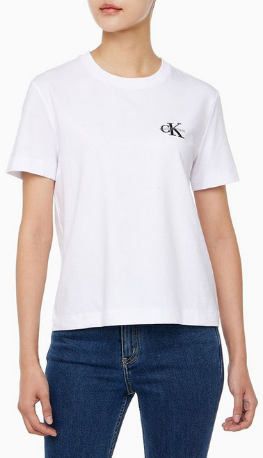 캘빈클라인 진 여성 레귤러핏 스몰 모노그램 로고 반팔 티셔츠47AB801-YAA BWO780 IJG723