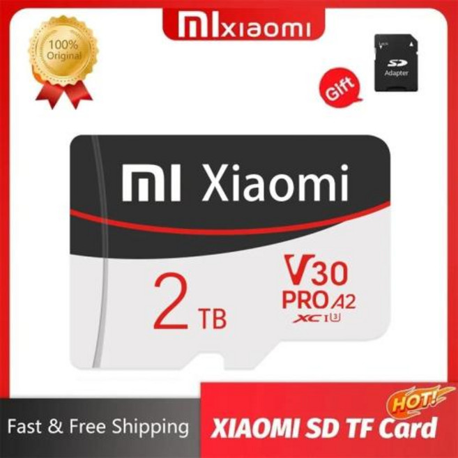 샤오미 마이크로 TF SD 카드 고속 메모리 128GB 256GB 512GB 미니 Class10 카메라 전화 2023 1TB, 1.1TB, 1개