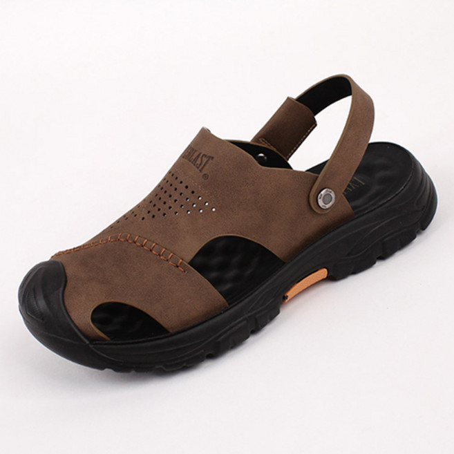 [에버라스트] 남성 데일리 샌달 슬리퍼 실내외 겸용 쿠션 컴포트슈즈 남성 샌달 쿠션 편한 신발 출퇴근용 남자 슬리퍼 3cm굽 여름 남성 샌달 오픈토 워터레저용 슬리퍼 아쿠아 방수