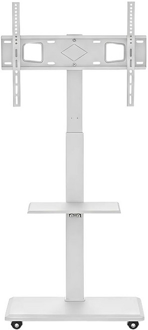 보인 BS-K275 이동식 TV 스탠드 좌우 회전 티비거치대 다용도 선반 42-75인치, 1개, BS-K275 화이트