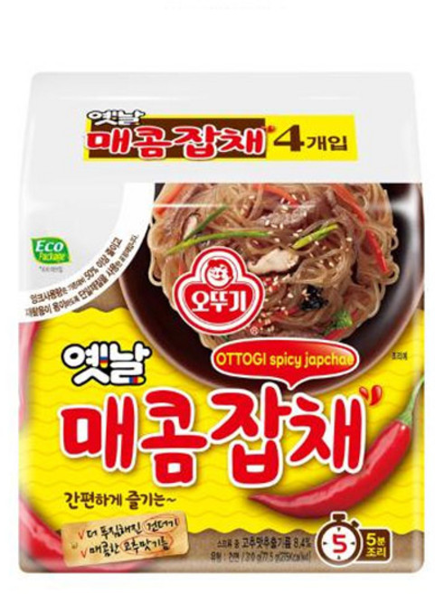 오뚜기 옛날 매콤잡채 4입멀티, 8개