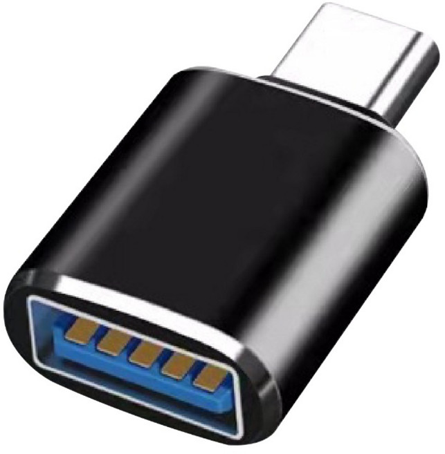 蘋果 OTG轉接頭 快充轉換器, 1個, 【2入】Type-C 轉USB 3.0, 黑色, 3cm