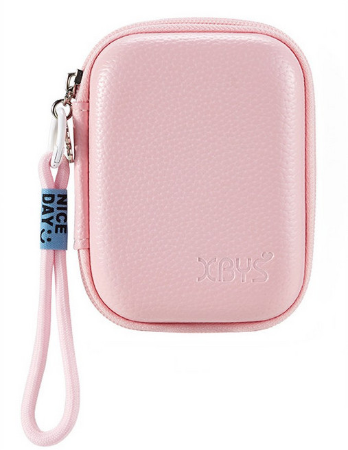 마켓세일러 미니 하드 파우치 케이스 컴팩트 똑딱이 디지털 카메라 가방 S 소, (소형)체리블라썸 핑크