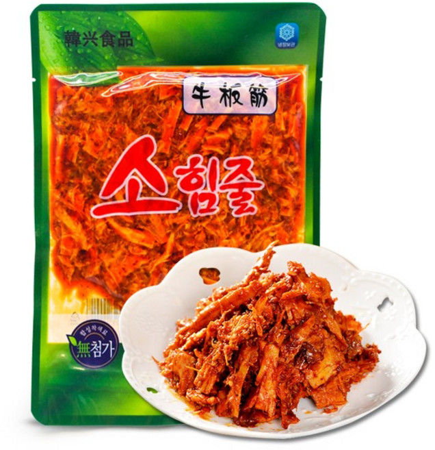 [수연중국식품] 중국간식 소심줄 연변맛소힘줄, 3개, 180g