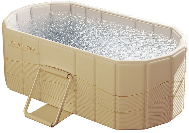 샵472 욕조 대형 접이식욕조 패널형 전신 간이 성인용 이동식 욕조, 1개