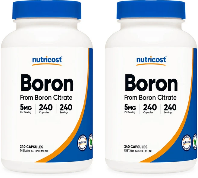 뉴트리코스트 보론 붕소 5mg 240캡슐 2병, 2개, 240정 - 쿠팡