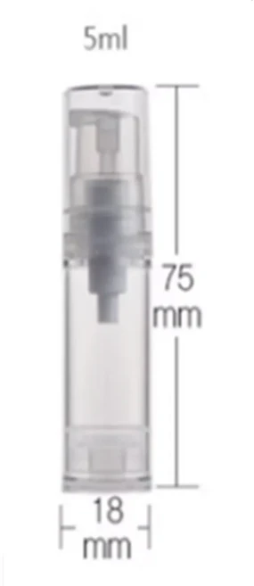 5ml 10ml 15ml 30ml 50ml 플라스틱 에어리스 병 펌프 진공 로션 스프레이 병 아이 크림용 화장품 포장, 09 5ml pump head