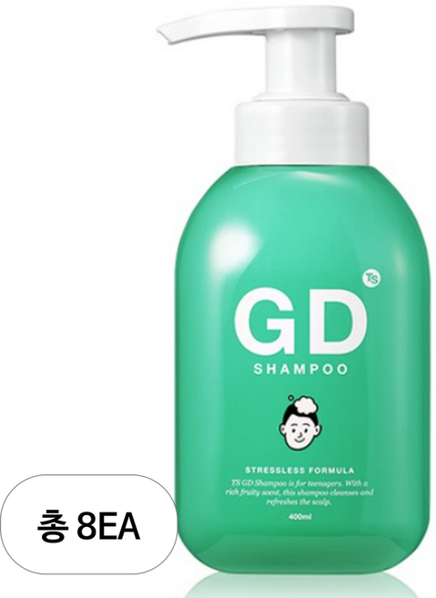TS 지디 청소년 비듬 샴푸, 400ml, 8개