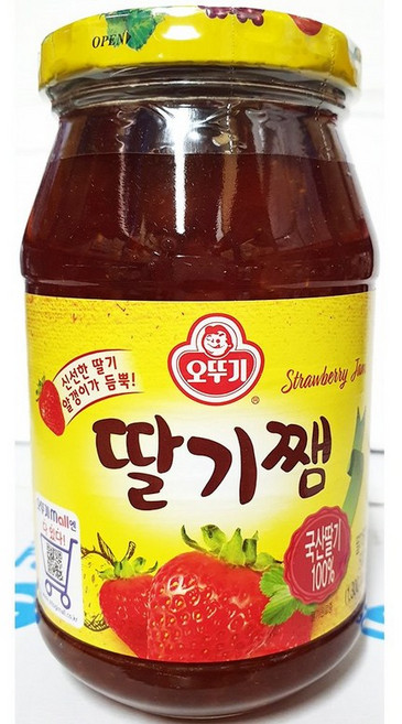 딸기잼 (병 오뚜기 500g), 500g, 1개