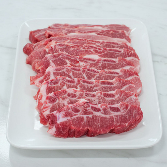 행복한돈 국내산 냉동 돼지LA갈비 1kg 갈비구이 갈비찜용, 1개