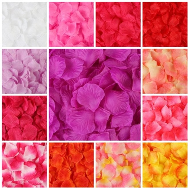 파티지엥 콘페티 컨페티 종이 결혼식 꽃가루 조화 장미 꽃잎, (꽃)9.퍼플-100p
