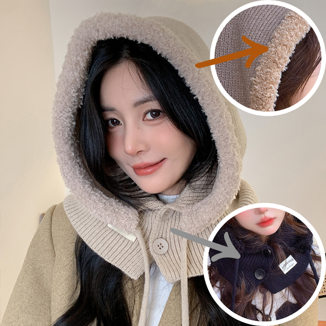 실비마켓 여성 포근니트 바라클라바