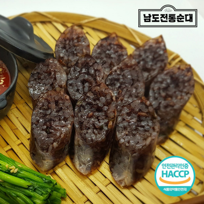 [남도전통순대] 전통 찰순대 1kg, 1개