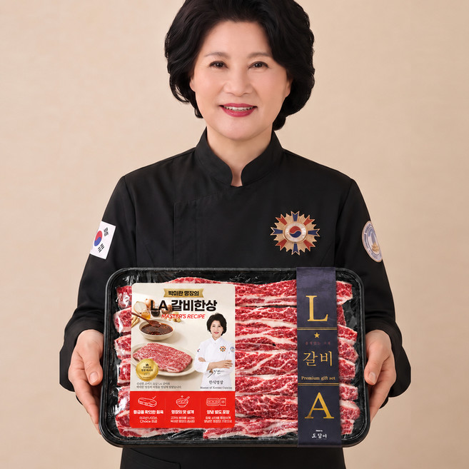 6위 - [박미란 명장의 LA갈비 한상] 미국산 초이스등급 꽃갈비 구이용소스 포함 명절 선물세트, 1세트, 2.6kg