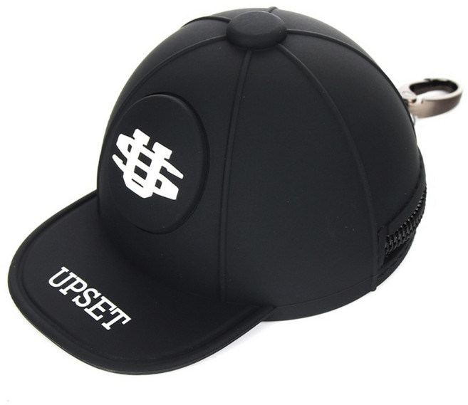 업셋 볼캡형 볼파우치 골프 볼주머니 볼케이스 볼포켓, 블랙, 1개