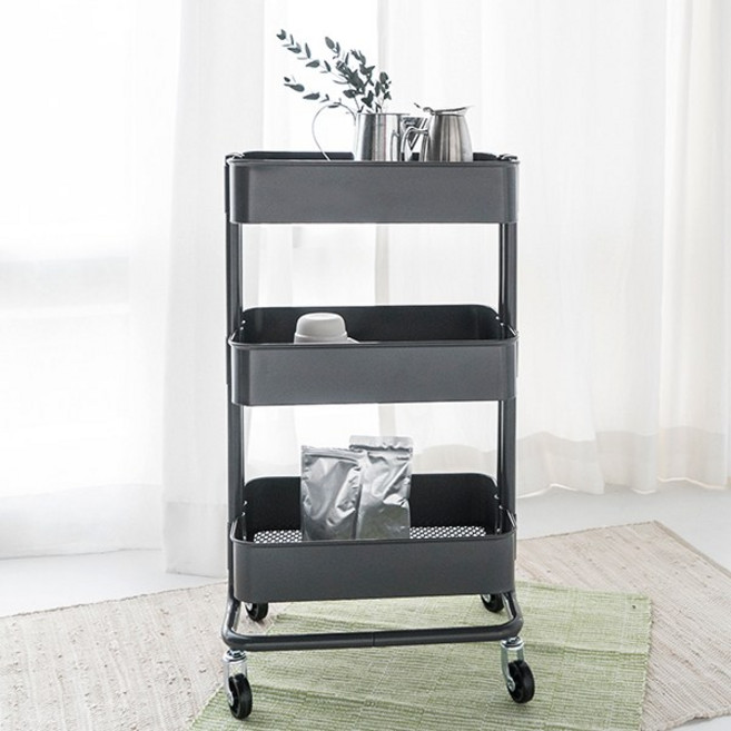 마켓비 ROMBY 트롤리 카트, 우주그레이, 3단