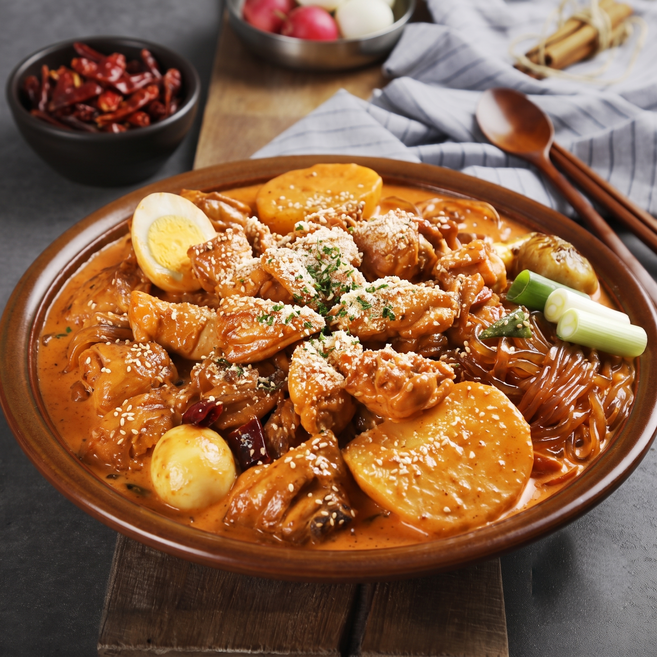 취향저격 순살 찜닭 트렌디 로제 찜닭맛, 1개, 700g