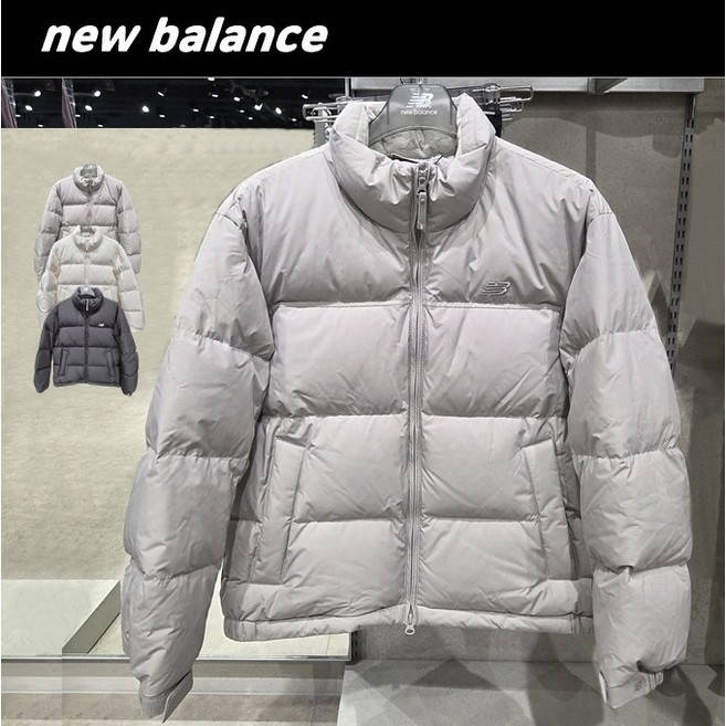 뉴발란스 UNI 액티브 구스다운 숏 패딩 NBNPE41113 남녀공용 패딩점퍼