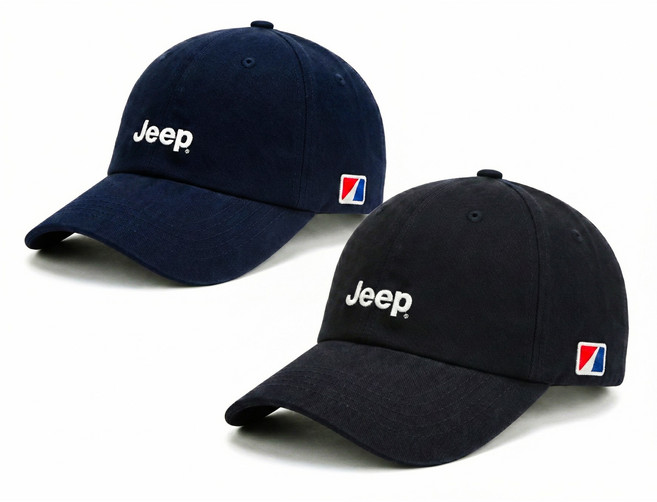[국내매장판] 지프 JEEP 스몰 로고 볼캡 클래식 남녀공용 사이즈 조절가능 기본 야구모자