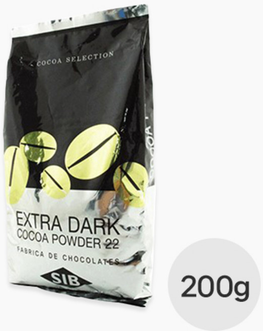 엑스트라 다크 코코아파우더 200g 코코아 가루 분말, 1개, 1개입, 20mg