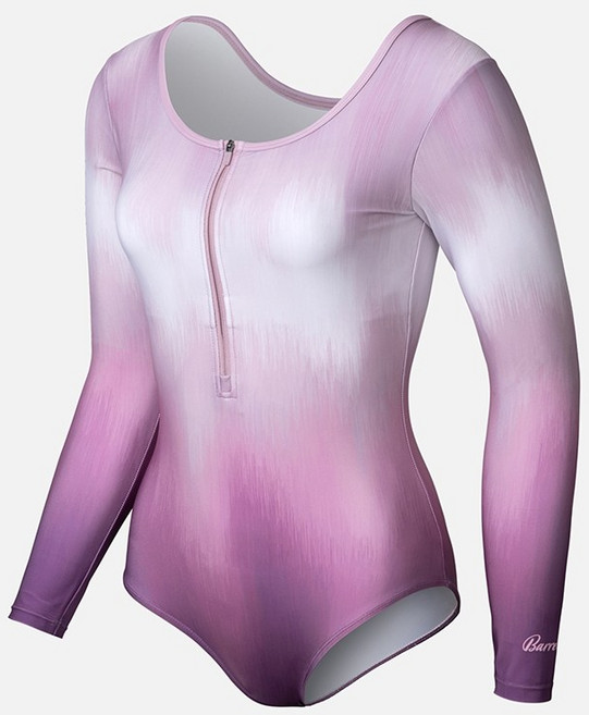 BARREL 海洋系列 聯名設計 長袖連身泳衣, 漸層紫HEAVEN TIE,MM