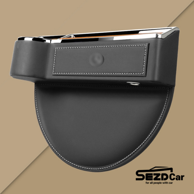 벤츠 틈새수납 사이드포켓 컵홀더 실내수납 틈새쿠션 E클래스 S클래스 GLE GLS GLC C클래스, 블랙_운전석, 1개