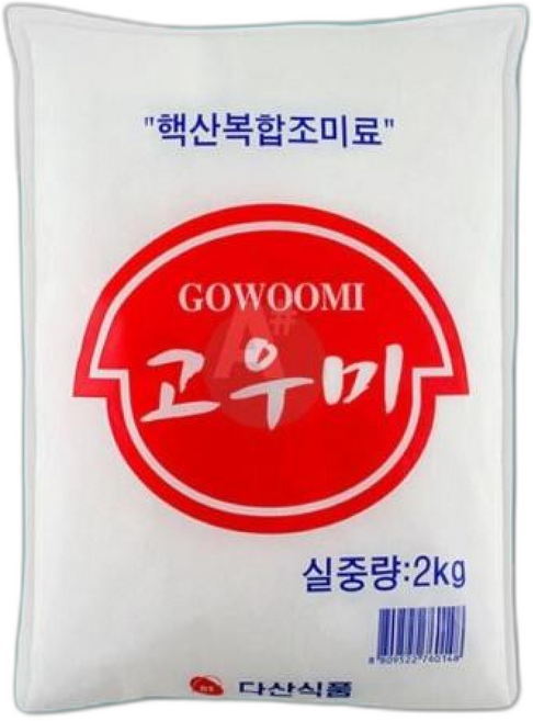 다산식품 핵산복합고우미 중식조미료 혼합조미료 발효조미료 국물맛내기, 6개, 2kg