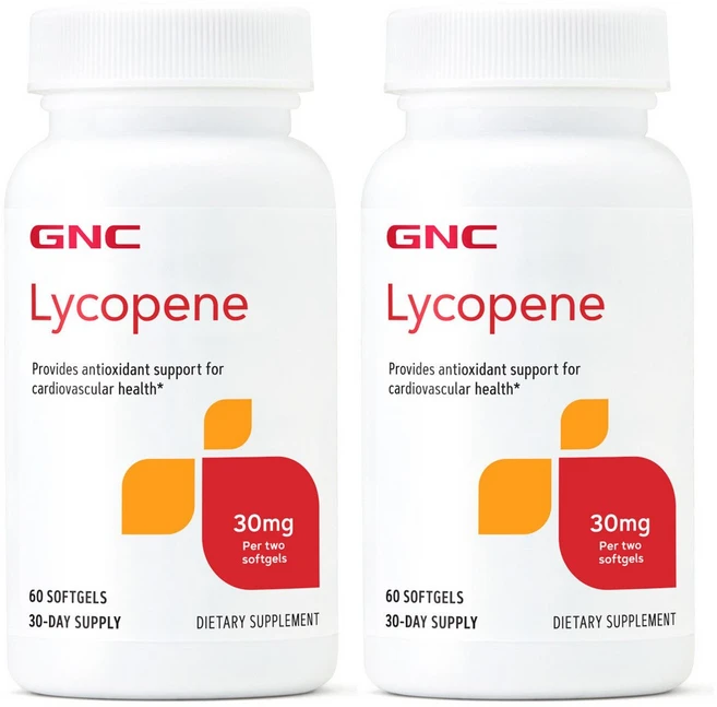 GNC 리코펜 30mg 소프트젤, 60정, 2개 - 쿠팡