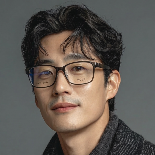 남자 남성 빅사이즈 대두 큰얼굴 울템 뿔테 초경량 오버사이즈 안경테