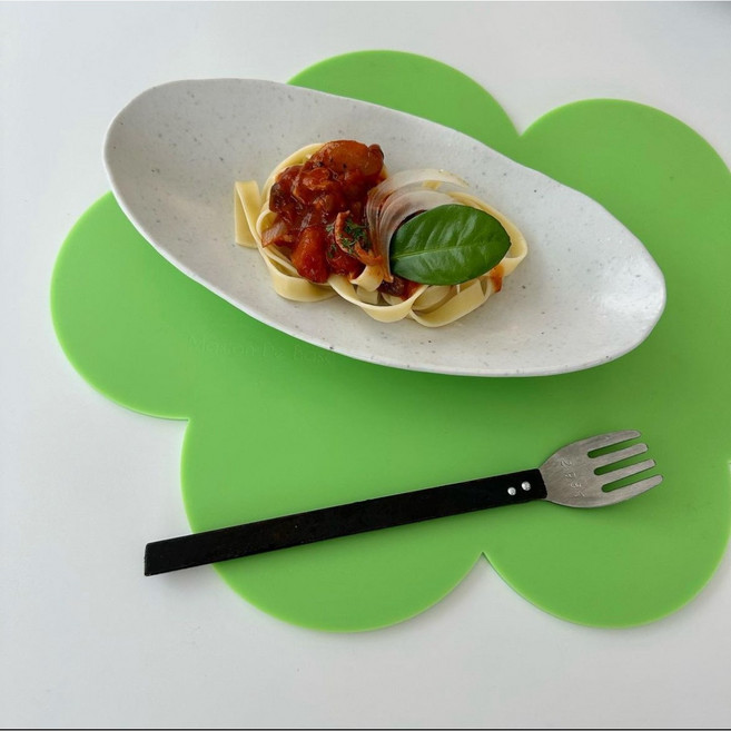 메종드바제 아크릴 테이블매트 양면 방수 식탁매트, 스탬프레드, 1개