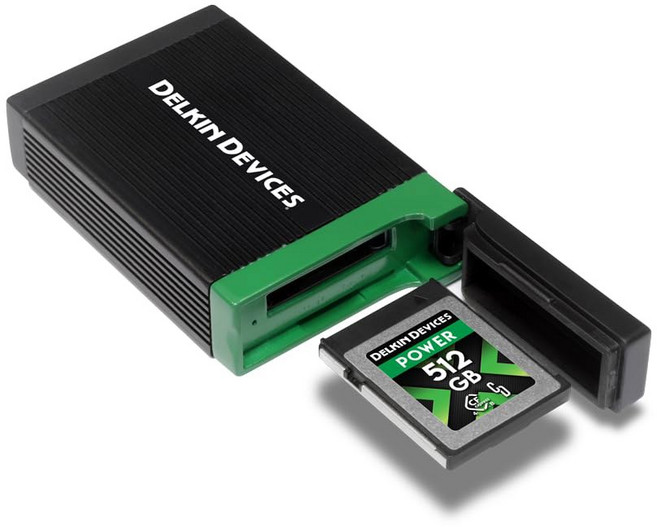 DELKIN DEVICES USB4 CFEXPRESS 타입 B - 플레이 카드 리더기 플러그 알루미늄 빌드 스토리지 앤 40GBPS 내장 호환되는 THUNDERBOLT, 1개