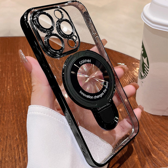 아이폰17프로 맥스 맥세이프 15Promax 거치대 트윙클 무변색 렌즈가드 클리어 케이스