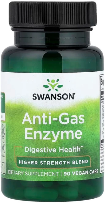 스완슨 가스 방지 효소 고효능 혼합물 90베지캡슐, 90정, 6개 - 쿠팡