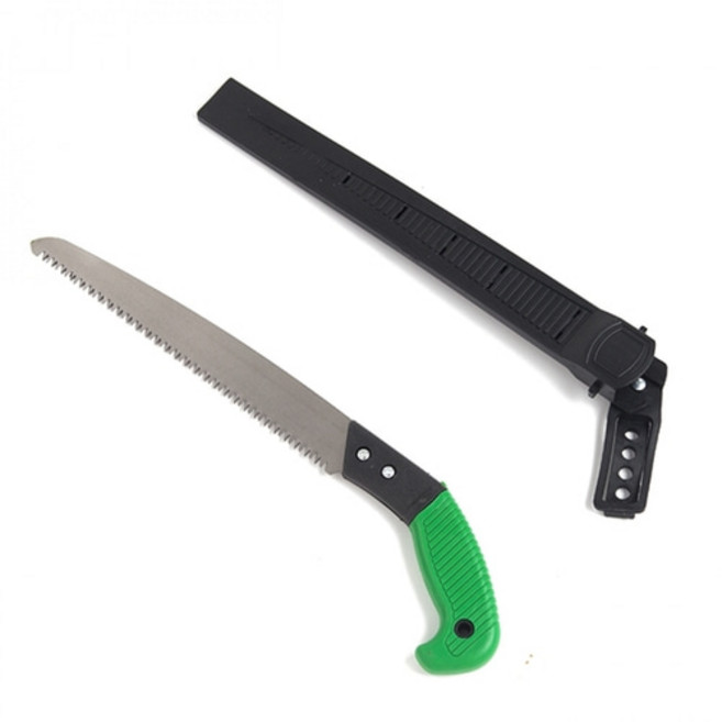 가정용 목공톱 270mm 그린 나무톱 목공용톱 캠핑용톱, 1개