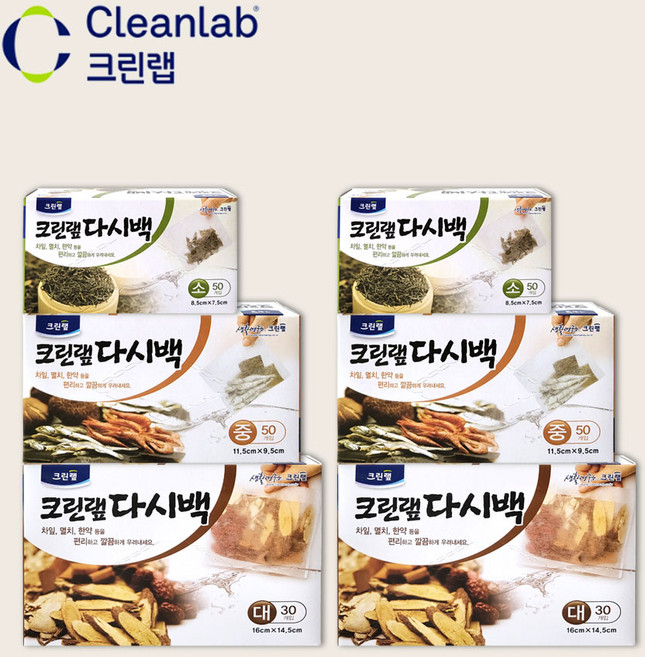 크린랩 다시백 소+중+대 SET, 2개