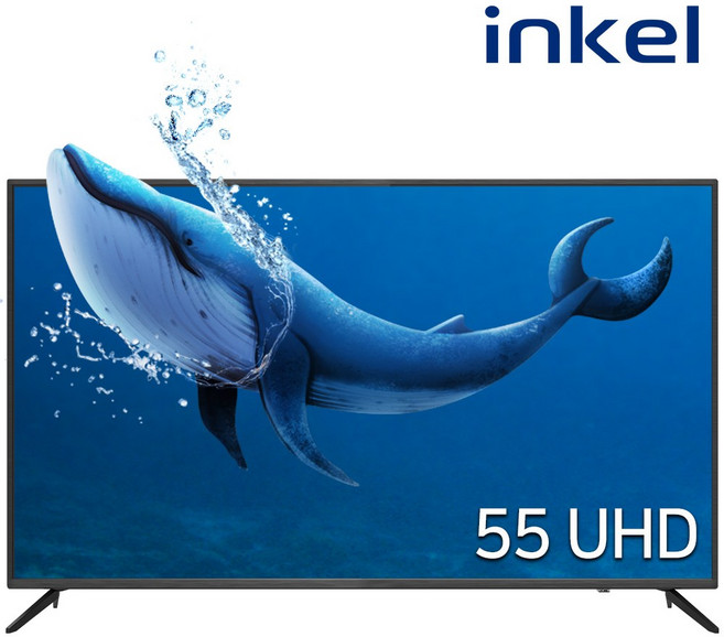 [인켈TV] EU55HKD 55인치(140cm) UHD 4K LED TV 돌비사운드 / 패널불량 2년 보증, 방문설치, 스탠드형