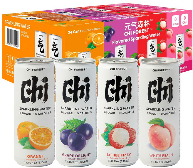 치포레스트 제로슈거 탄산음료 버라이어티팩, 24개, 330ml