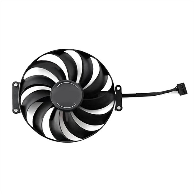 ASUS GTX1650 1630 GDDR6 4GB PHOENIX FDC10U12D9-C 비디오 카드 냉각 팬과 호환용 95MM 6PIN 냉각 팬, 검은색