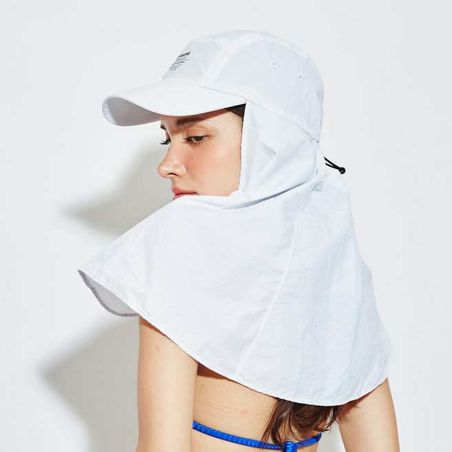 [방수/UV차단 99.9%]구김스 아웃도어/등산/낚시/캠핑/여행/물놀이/서핑겸용 와이드캡 +카탈로그포함, WHITE(화이트)