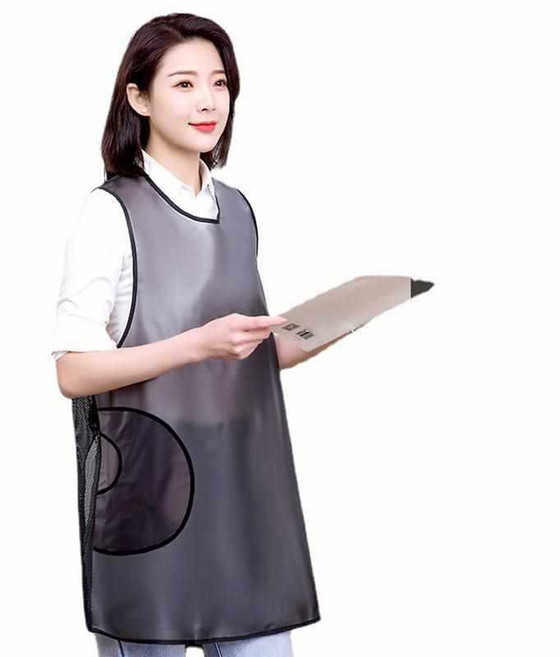 미용실 반투명 방수 앞치마 요양보호사 업소용 비닐앞치마, 1개