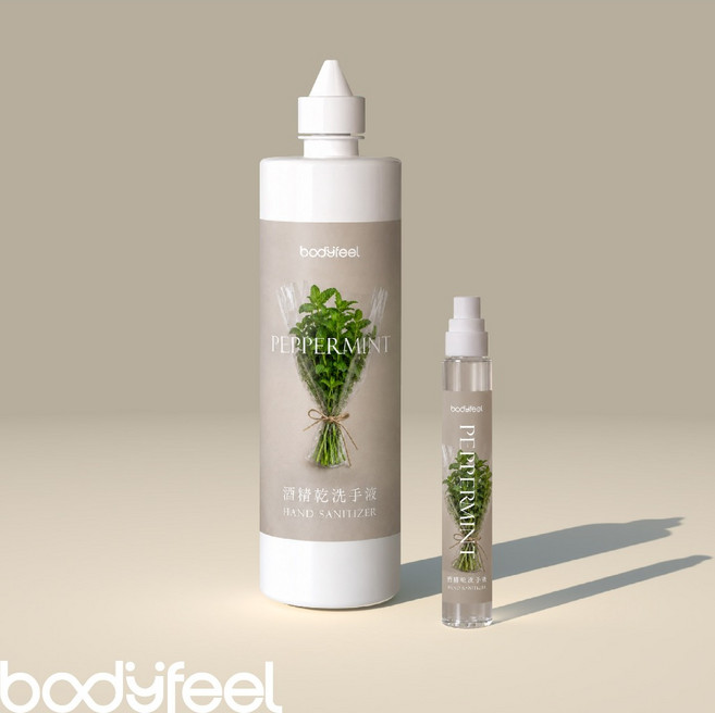 bodyfeel 乾洗手噴霧組 薄荷香氛 75%酒精, 1個